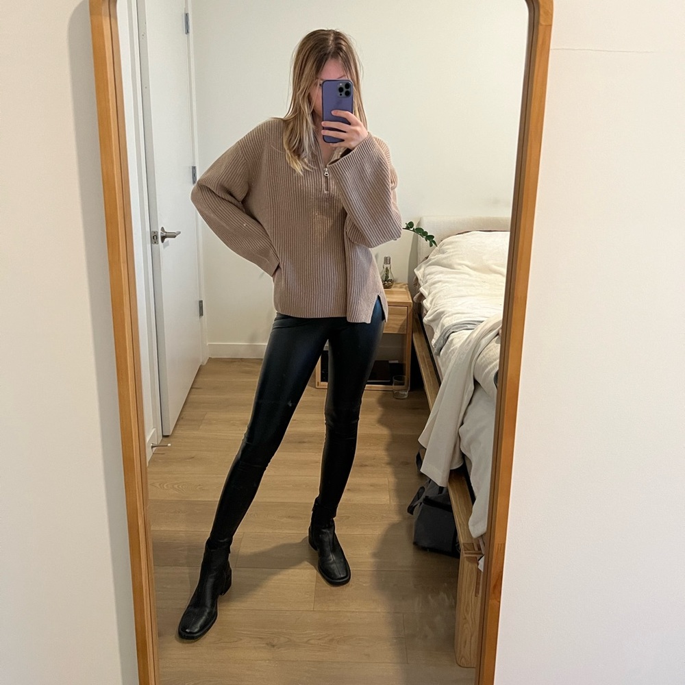 Aritzia Leather Leggings